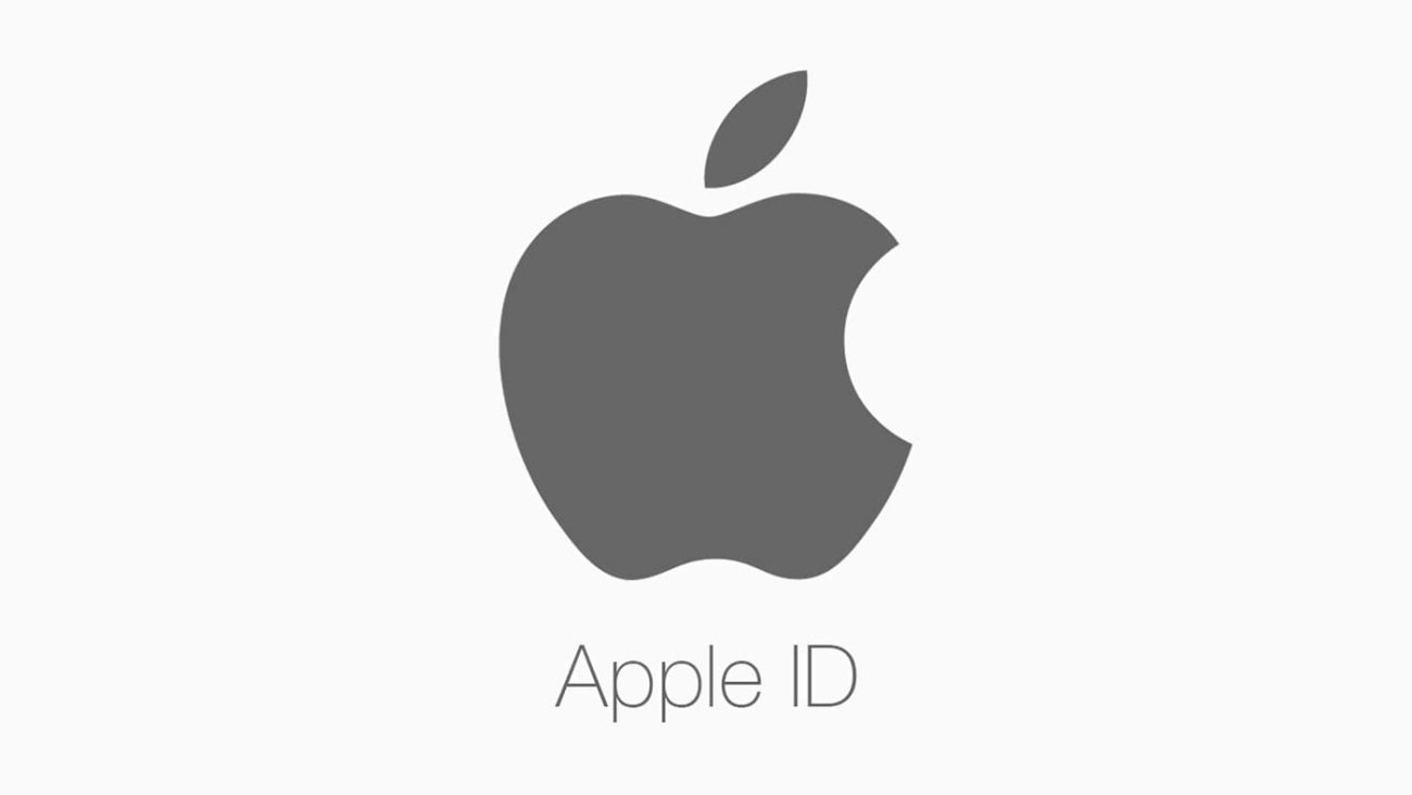 A logo of Apple ID